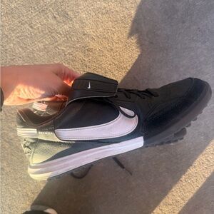 Nike premier turf soccer Black and White Men's Shoes